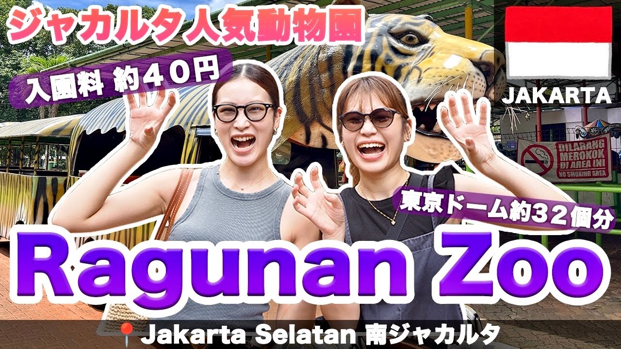 “初ラグナン動物園”なんとっ！入場料:約40円😳【 Ragunan zoo🐘🇮🇩 】