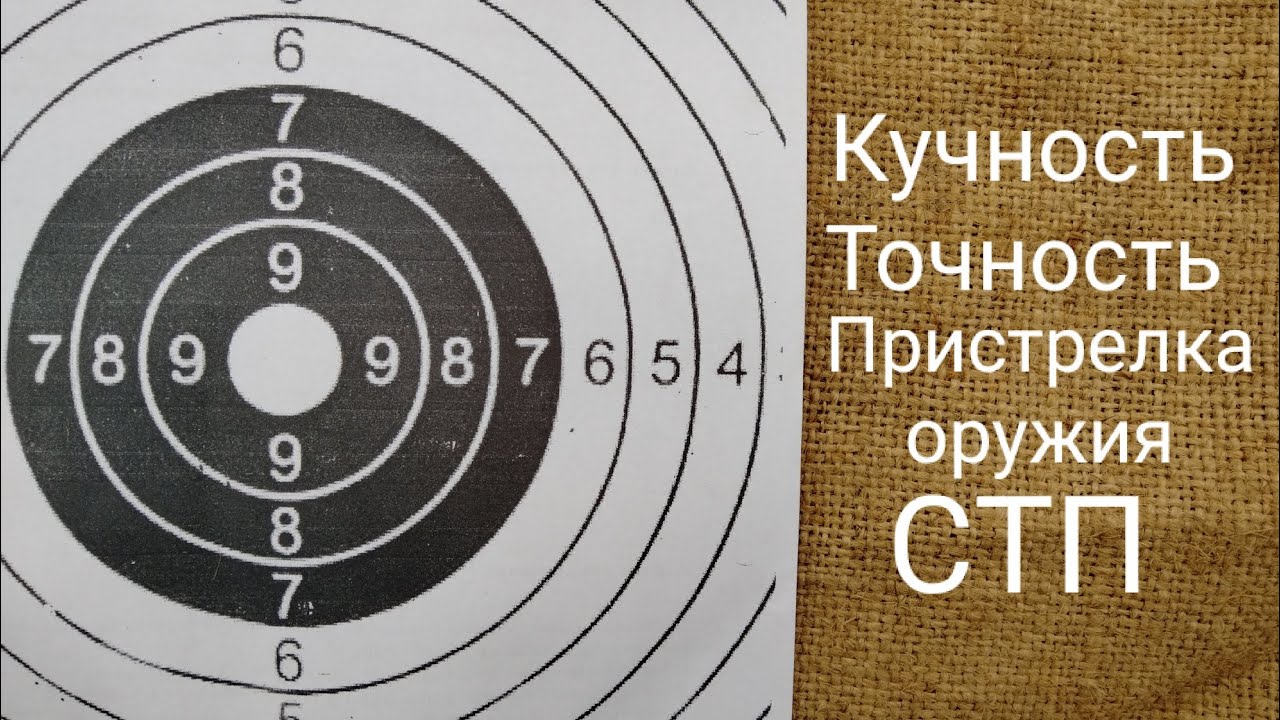 Кучность Точность Пристрелка оружия СТП