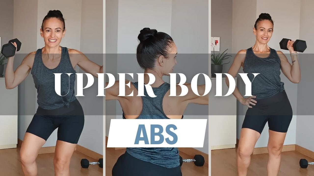 💪UPPER BODY & ABS WORKOUT AT HOME | Entrenamiento Parte Superior y Abs en Casa