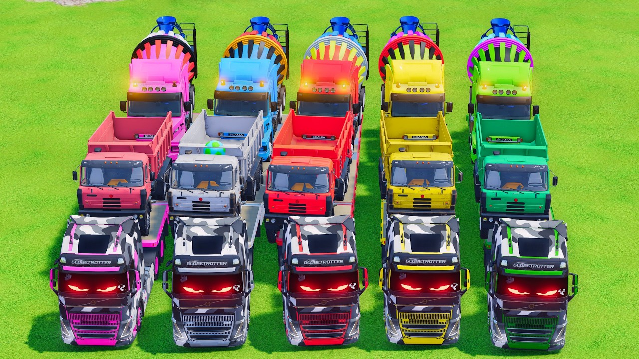Transporting American Giant Trucks on a Crazy Mission! 🚛  Farming Simulator 22 #173