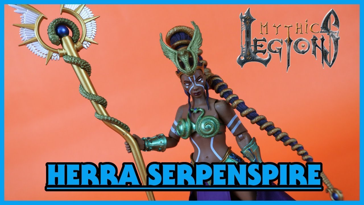 Four Horsemen Mythic Legions Advent of Decay HERRA SERPENSPIRE Action Figure Toy Review