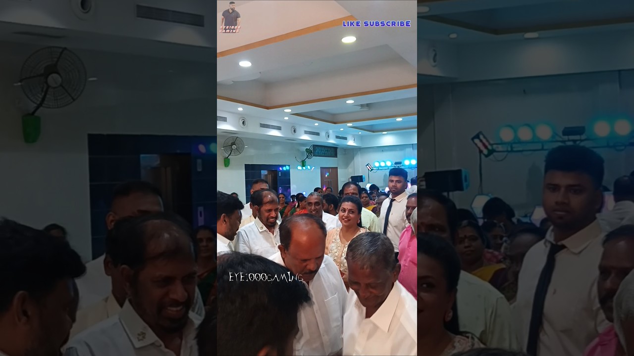 Actress Ex minister ROJA at wedding reception #roja #actressroja