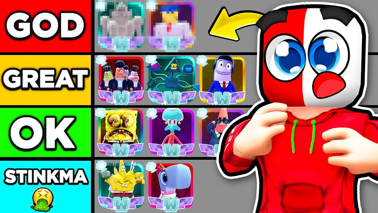 I Ranked EVERY UNIT In SpongeBob TD..