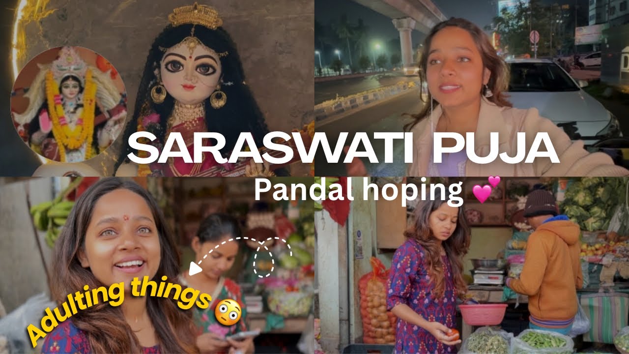KOLKATA SARASWATI PUJA 2026 VLOG | Mansi Gupta 