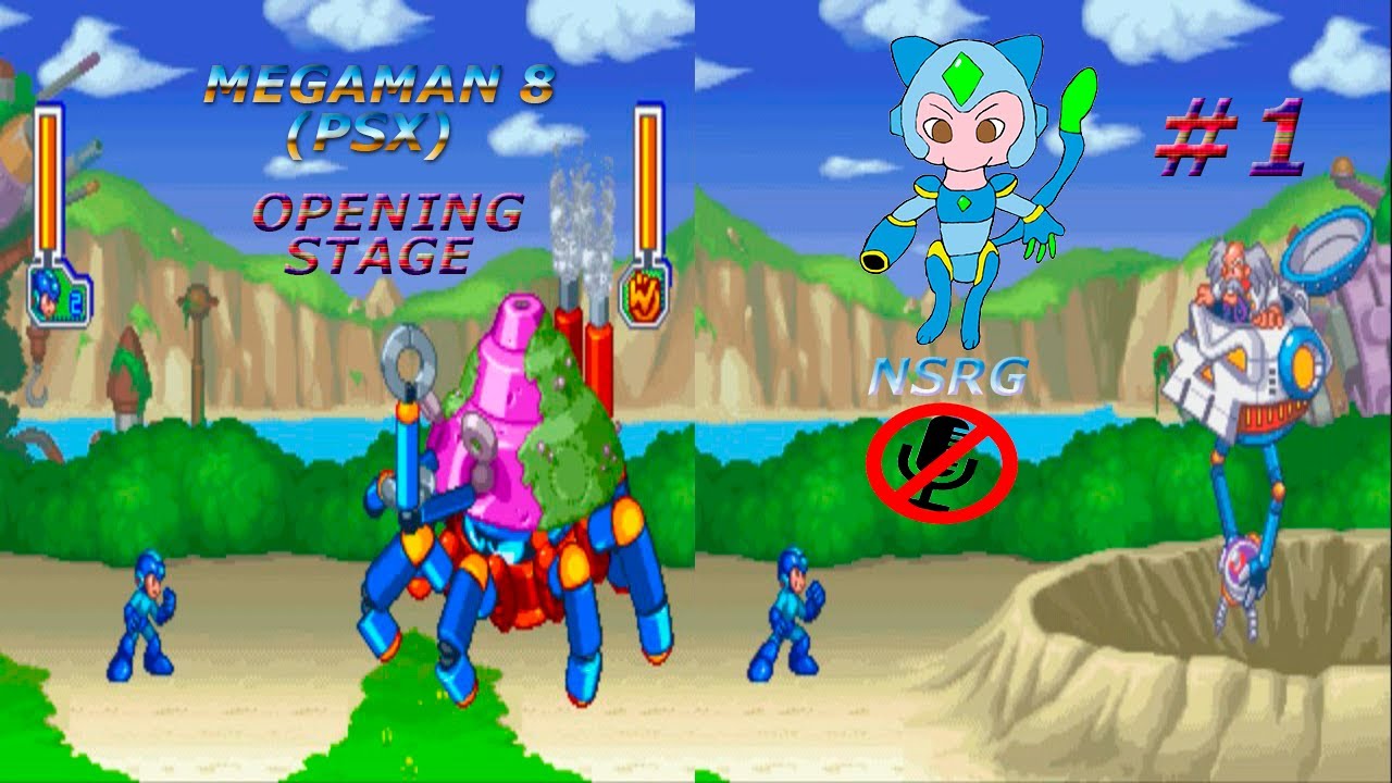 1-Megaman 8 (PSX)(Opening Stage)