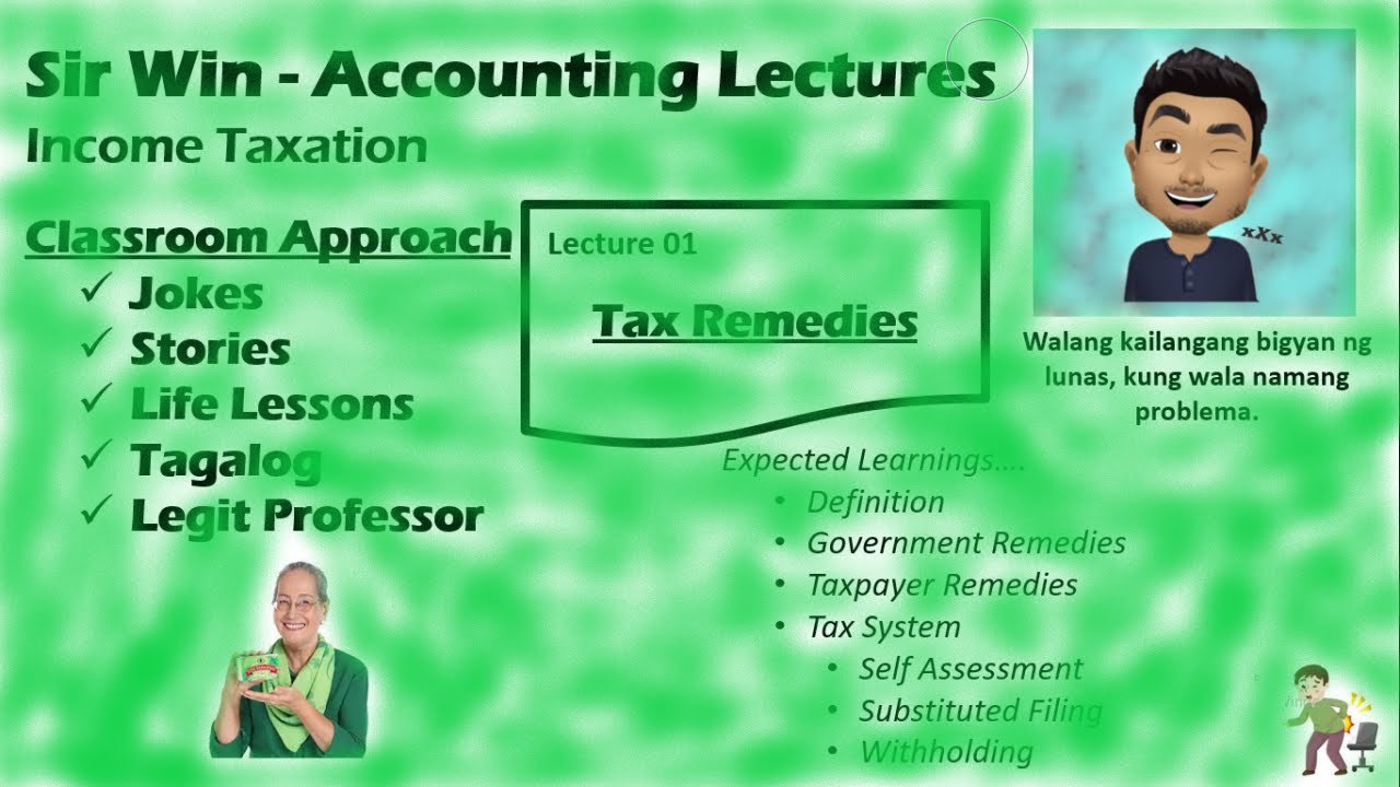 Lecture 01: Tax Remedies. [Income Taxation]