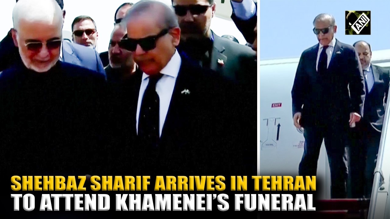 Watch! Pakistan's Prime Minister Shehbaz Sharif arrives in Tehran to attend Khamenei&rsquo;s funeral