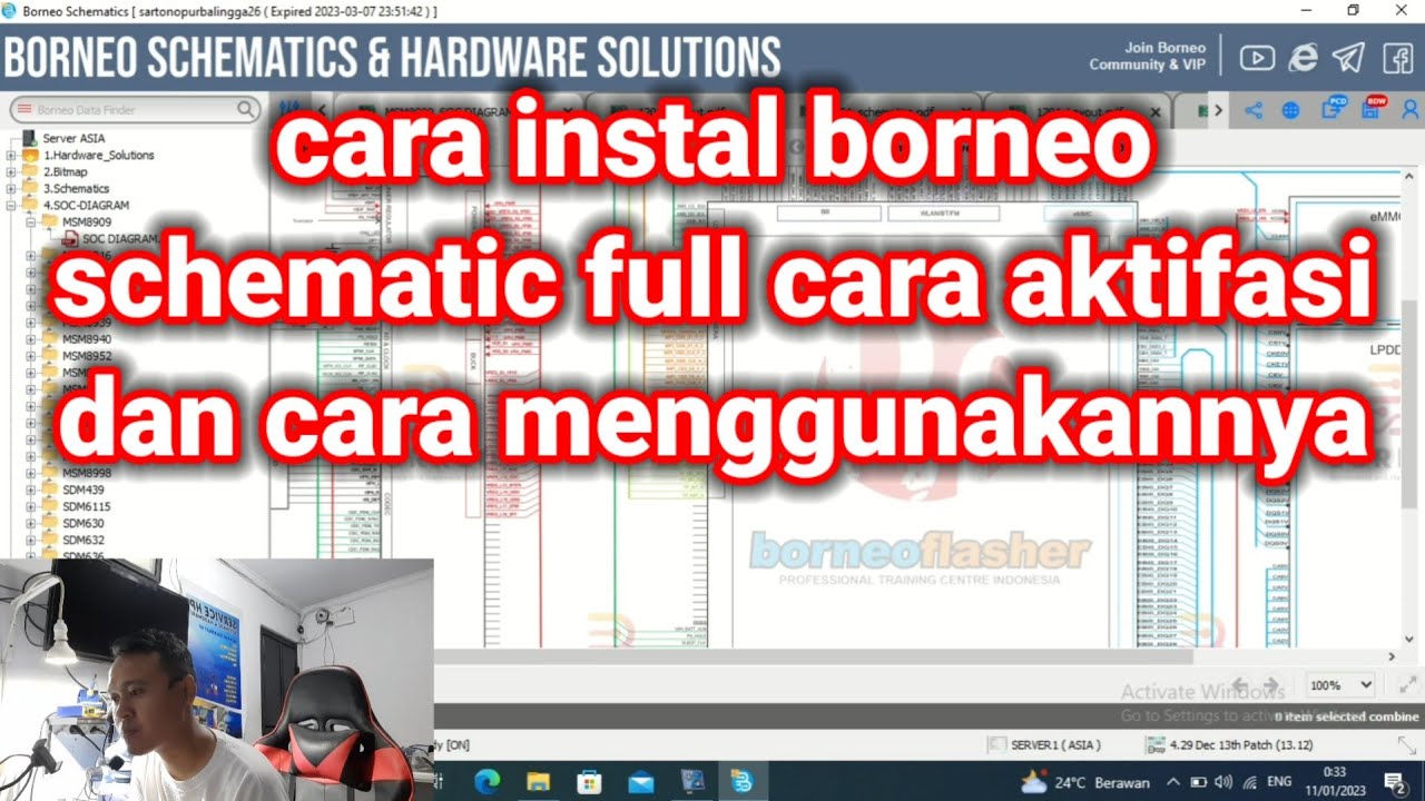 cara instal borneo schematic full cara menggunakannya