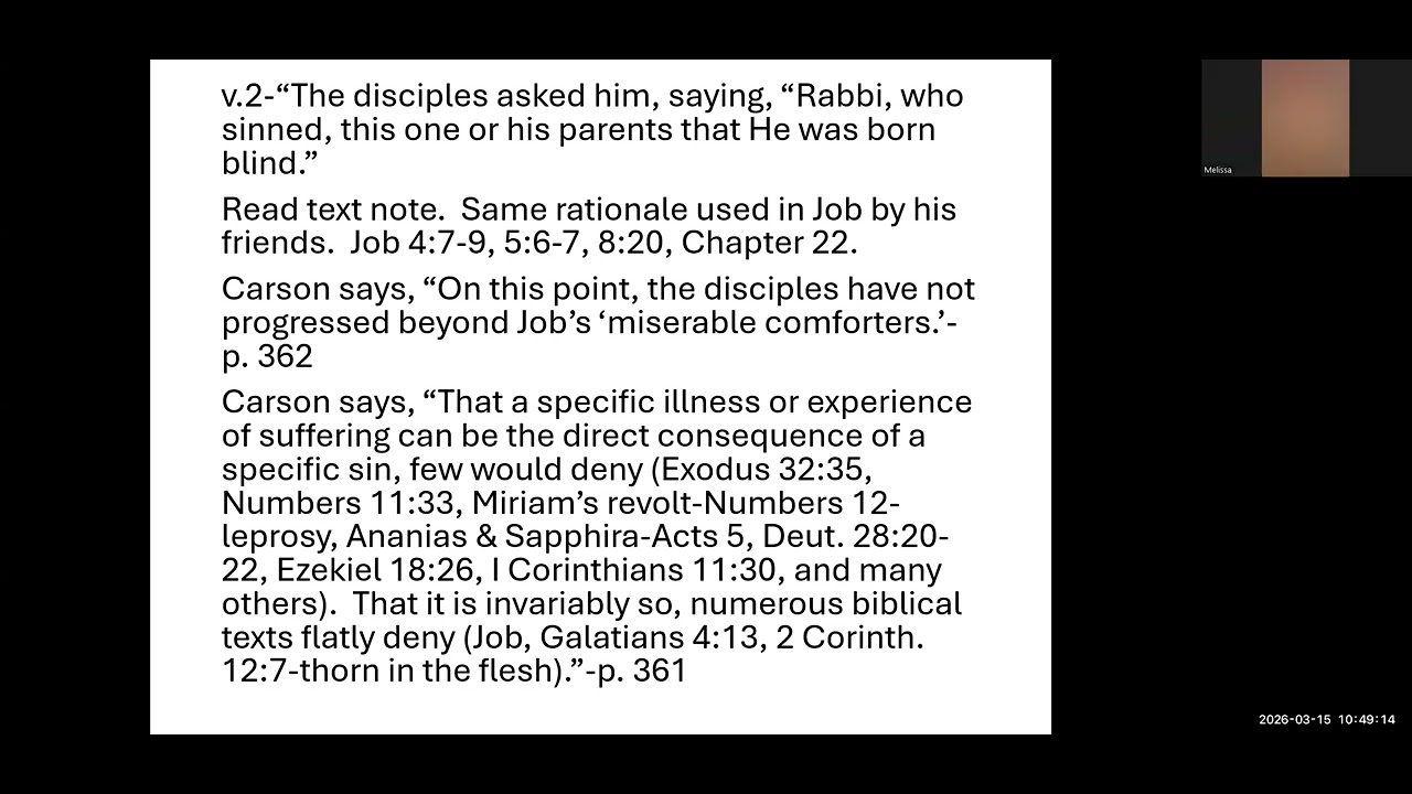 3-15-2026 Bible Study