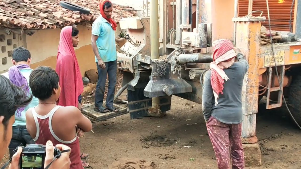 Borewell Drilling - 10 Hp motor Boring inside house| Borewell water checking video | Borewell water