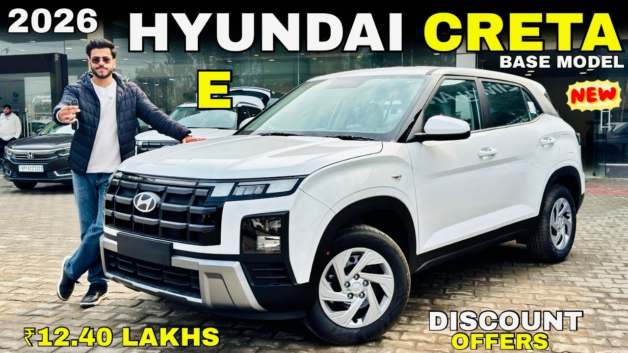 Hyundai Creta Base Model 2026 Detailed Review ✅ Creta E Diesel 2026 Price & Features 🔥
