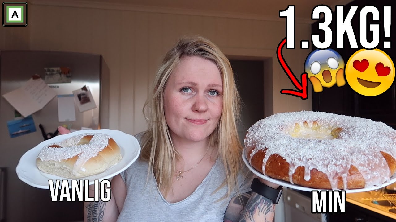 Jeg lager ett GIGANTISK Skolebrød!