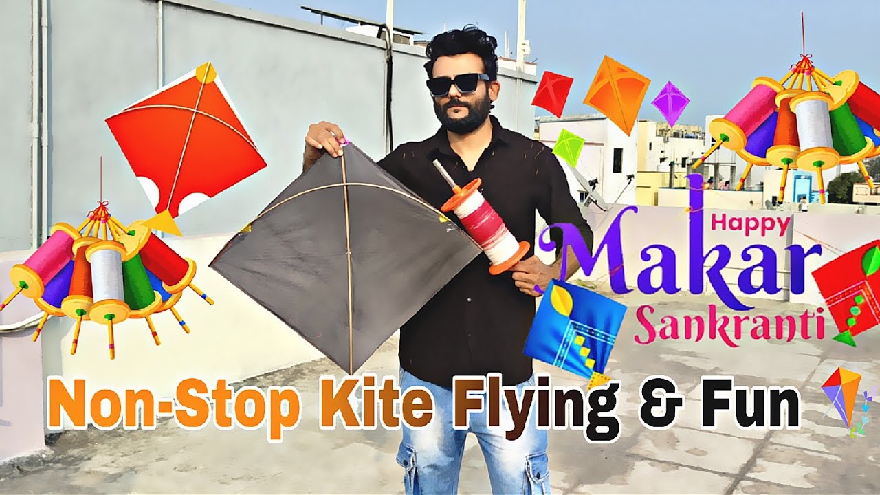 Kite Flying & Kite Cutting - Non Stop Kite Pench🪁🧵| Sankranti Special Kite Flying, Pench, Kite Catch