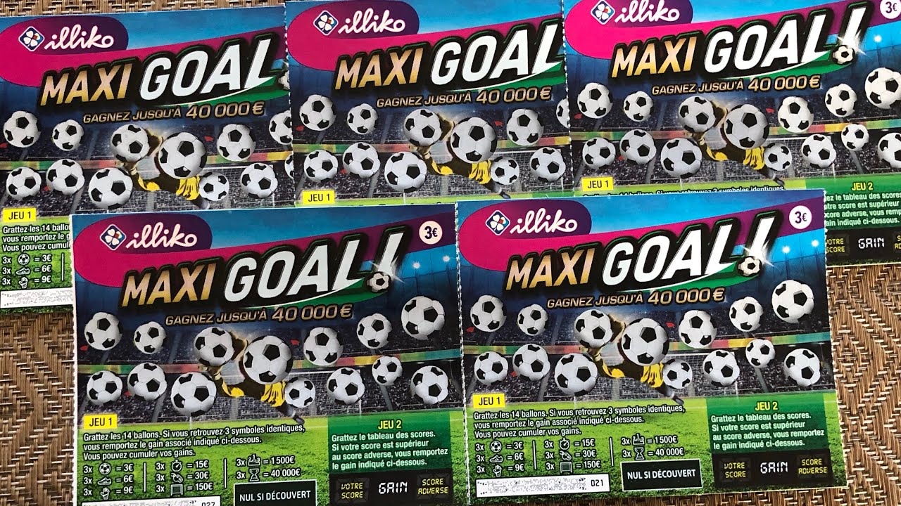 GRATTAGE FDJ 🍀 5 MAXI GOAL ÇA DONNE QUOI ?🍀😊