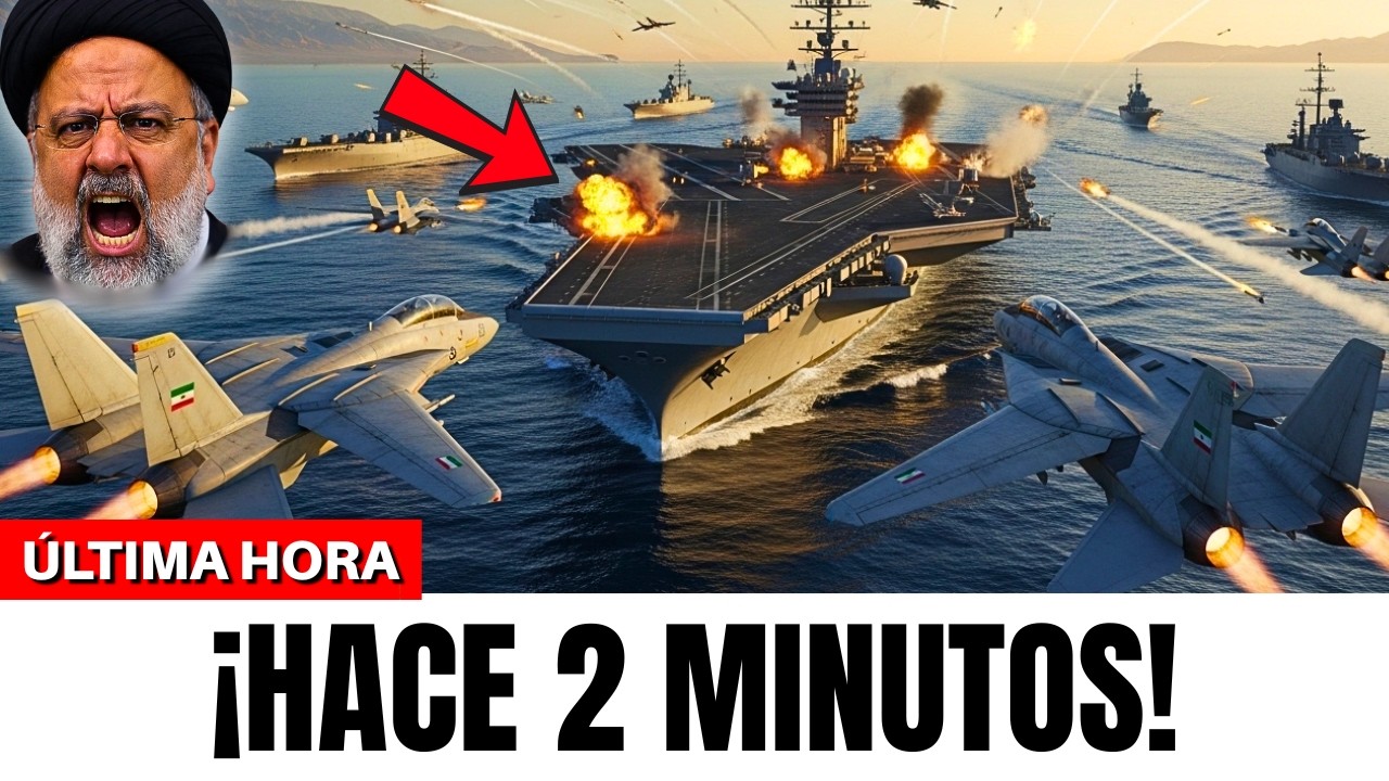 17 CAZAS IRAN&Iacute;ES ATACARON un grupo de portaaviones de EE UU... Y entonces SUCEDI&Oacute; ESTO...