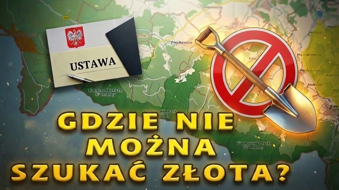 Gdzie można szukać złota, a gdzie nie można?! Teoria, ustawy, praktyka. Polskie złoto #58