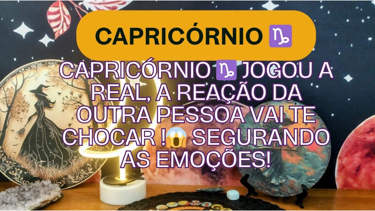 Capricórnio ♑ Jogou a real, a reação da outra pessoa vai te chocar !😱 Segurando as emoções!