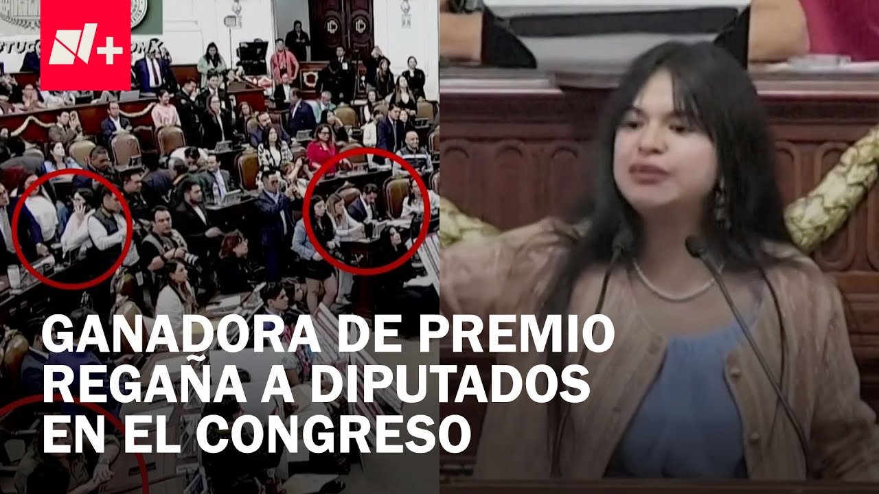 Joven reconocida con el Premio a la Juventud llama la atención a legisladores distraídos - En Punto