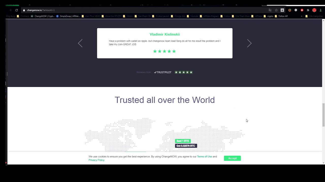 ChangeNOW exchange service 2021