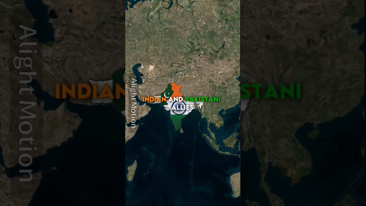 Indian vs Pakistani Allies #shorts #trending #viral #map  #allies