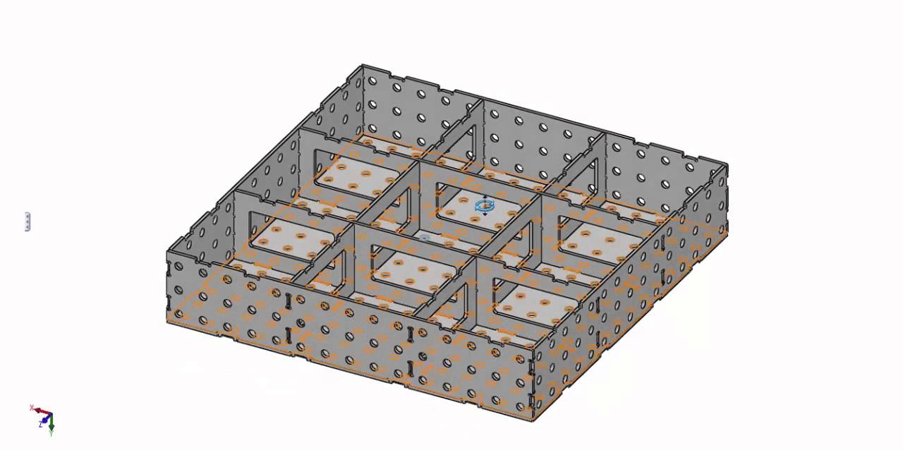 3D CertiFlat FabBlock Tab and Slot Welding Table - Assembly