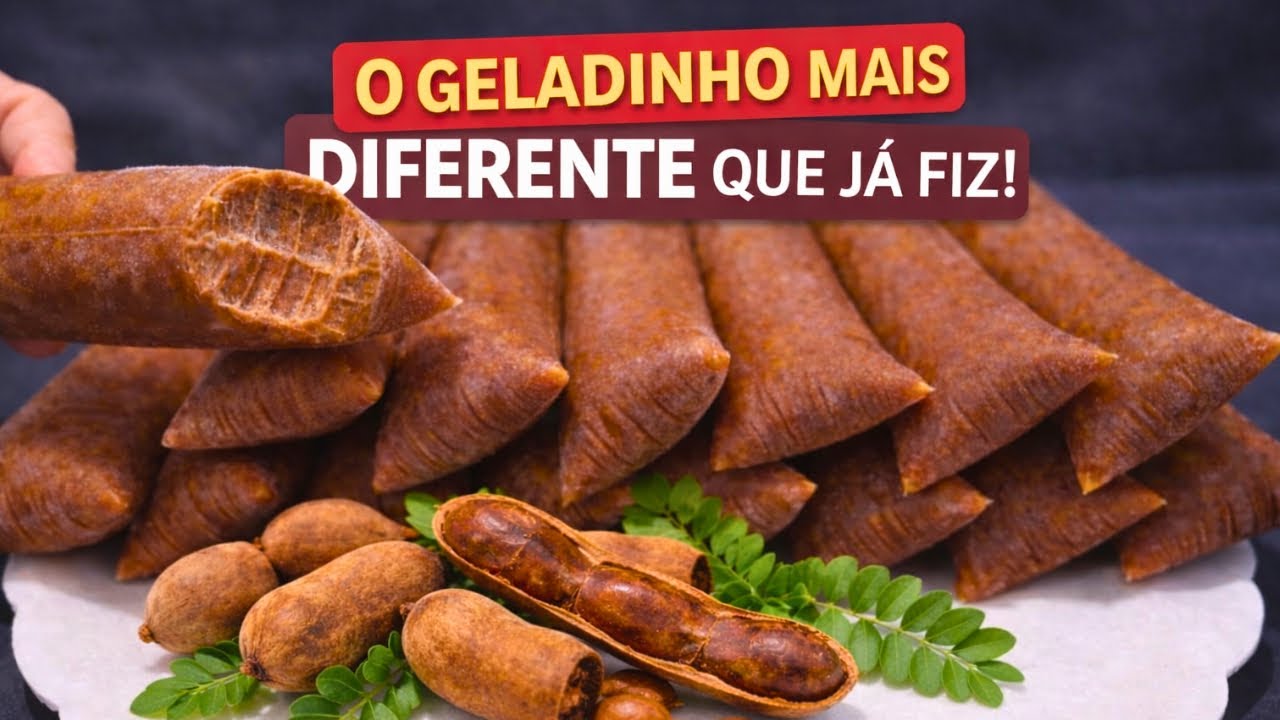 🚨GELADINHO DE TAMARINDO DA FRUTA PASSO A PASSO SUPER CREMOSO E BARATO