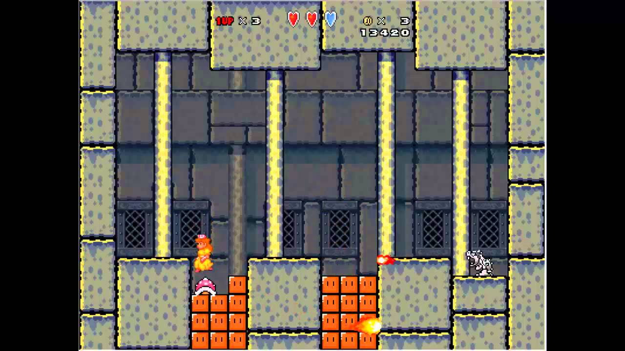 Super Mario Bros. X - Blargg Boss