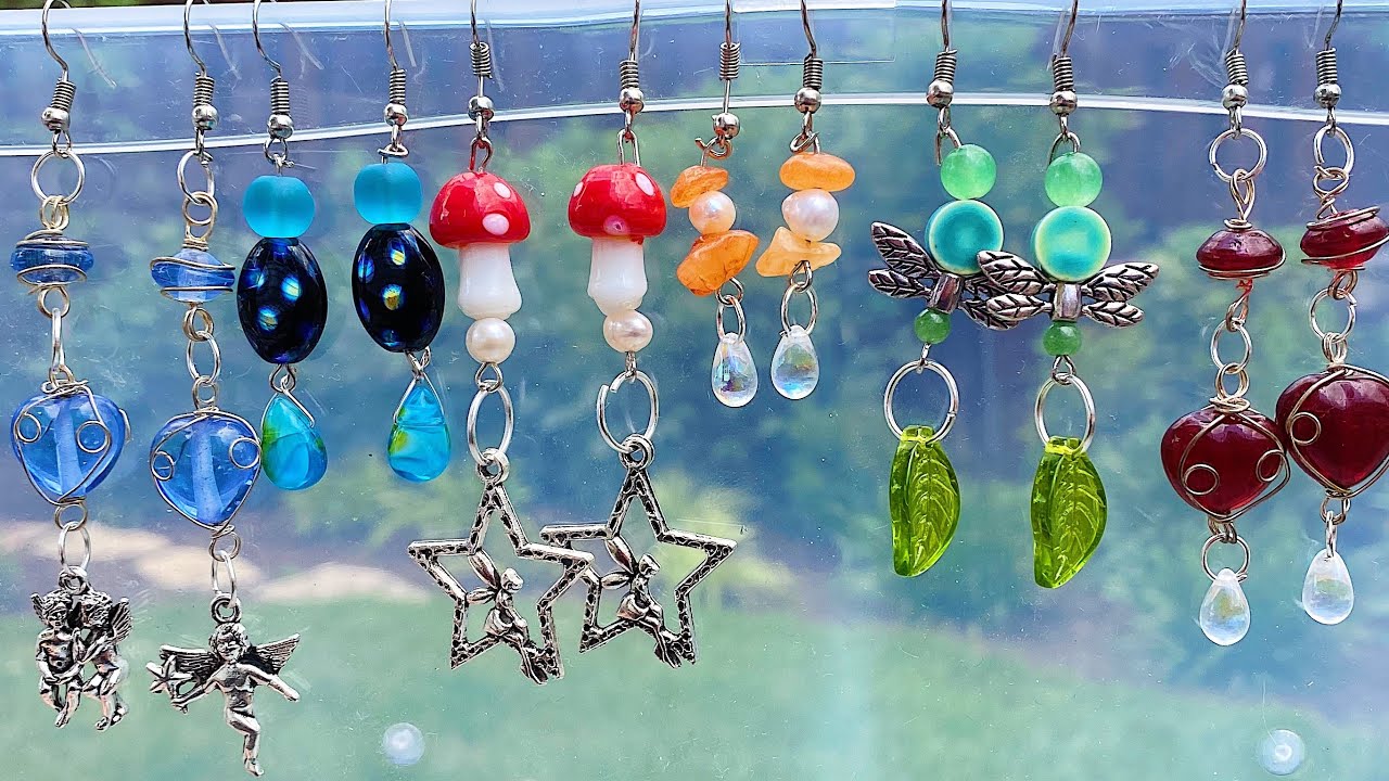 how to make cool earrings at home
