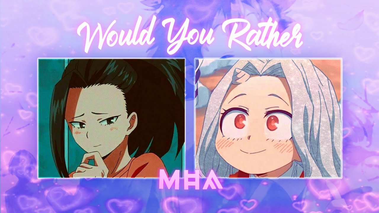 WOULD YOU RATHER - My Hero Academia Ships Edition