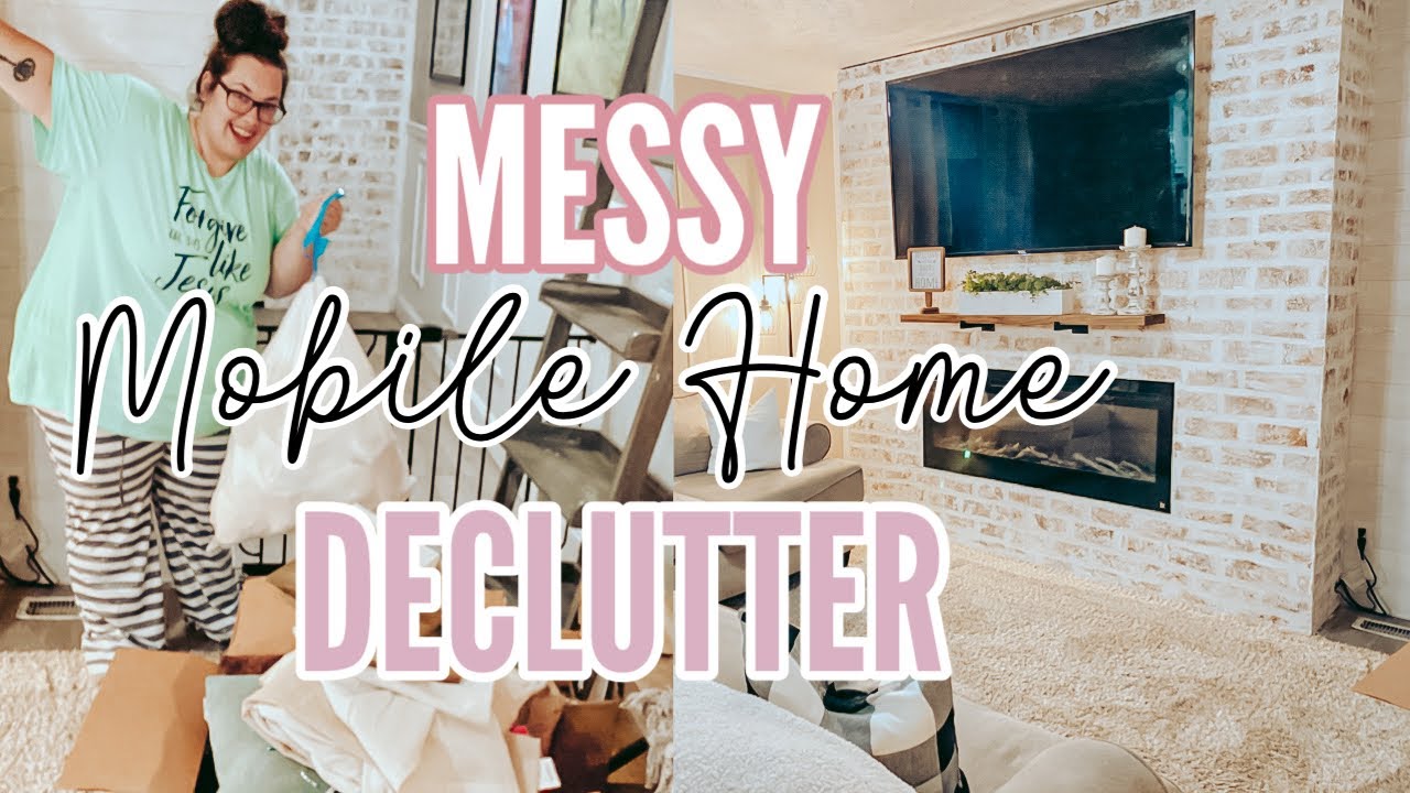 CLEAN & DECLUTTER 😅 | minimalism my way | single wide mobile home cleaning & decluttering