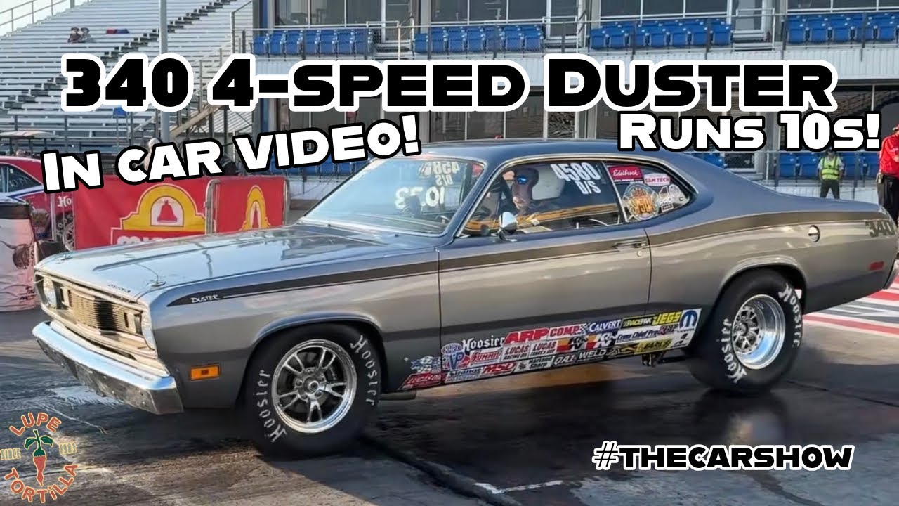 Tim Ames 1970 Plymouth Duster 340 4-speed NHRA Drag Racing Dallas Nationals In-Car Camera