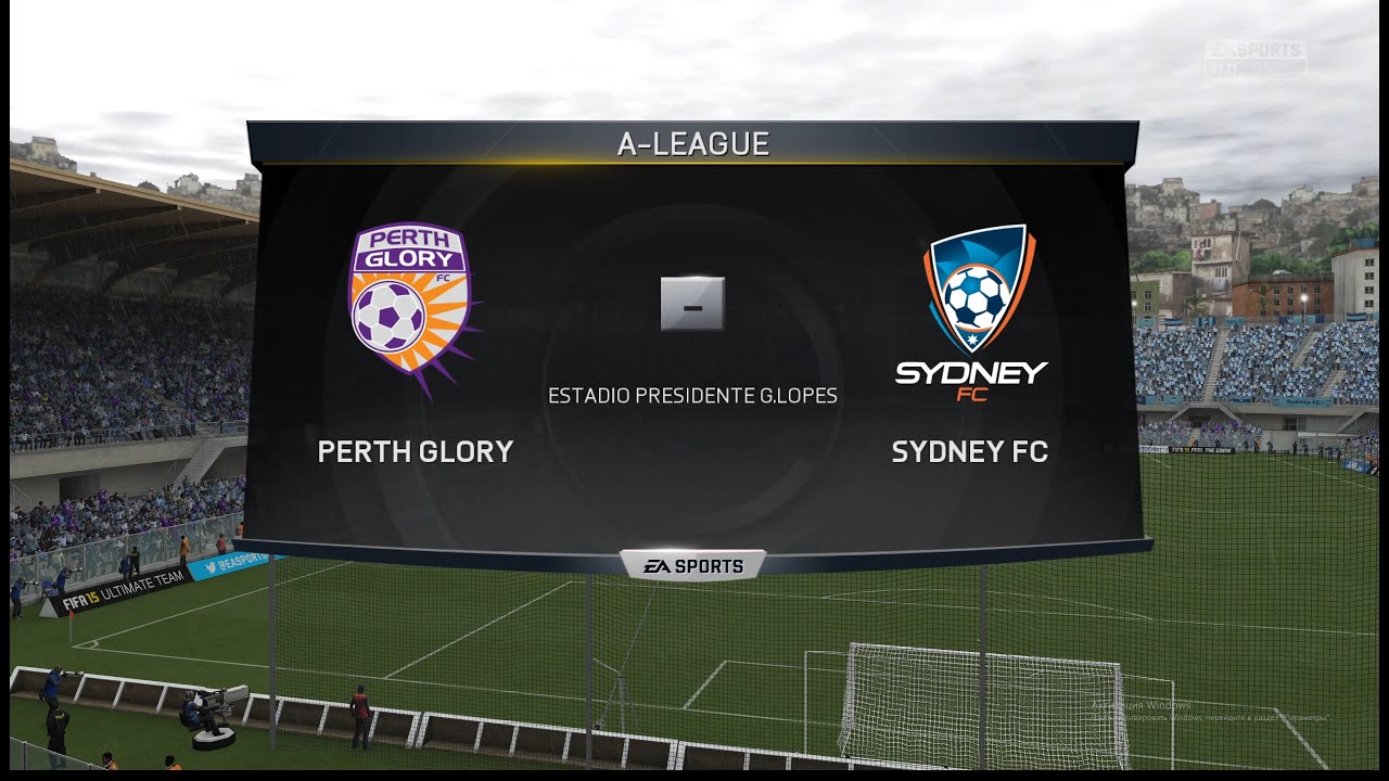 Fifa 15 Чемпионат Австралии первый тур Perth Glory - Sydney FC