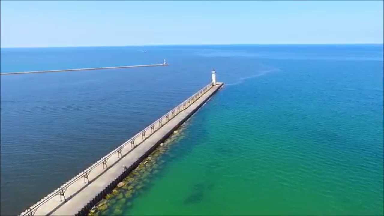 Pure Manistee Michigan Lighthouse Beauty Above