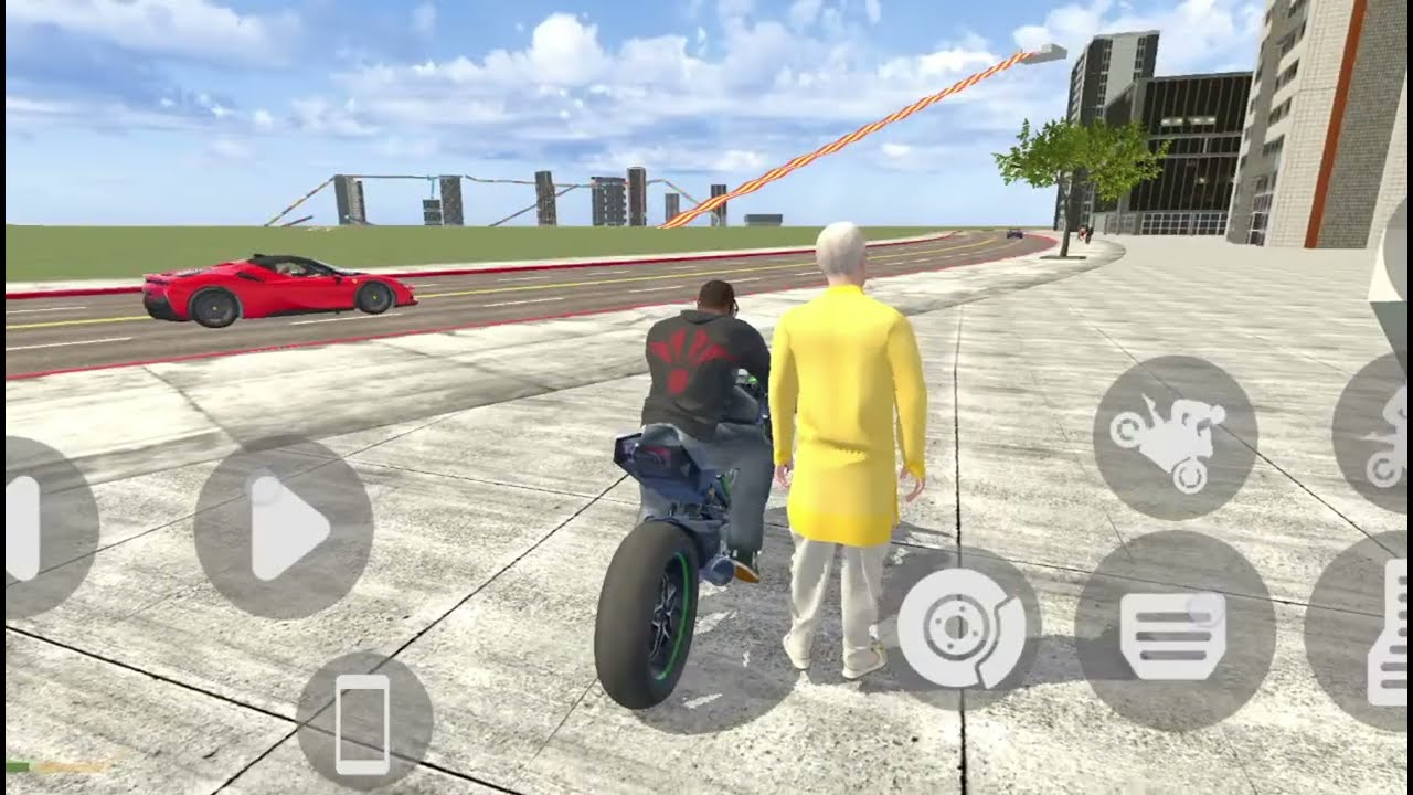 Franklin Meet Modiji, indian bike driving 3d Modiji