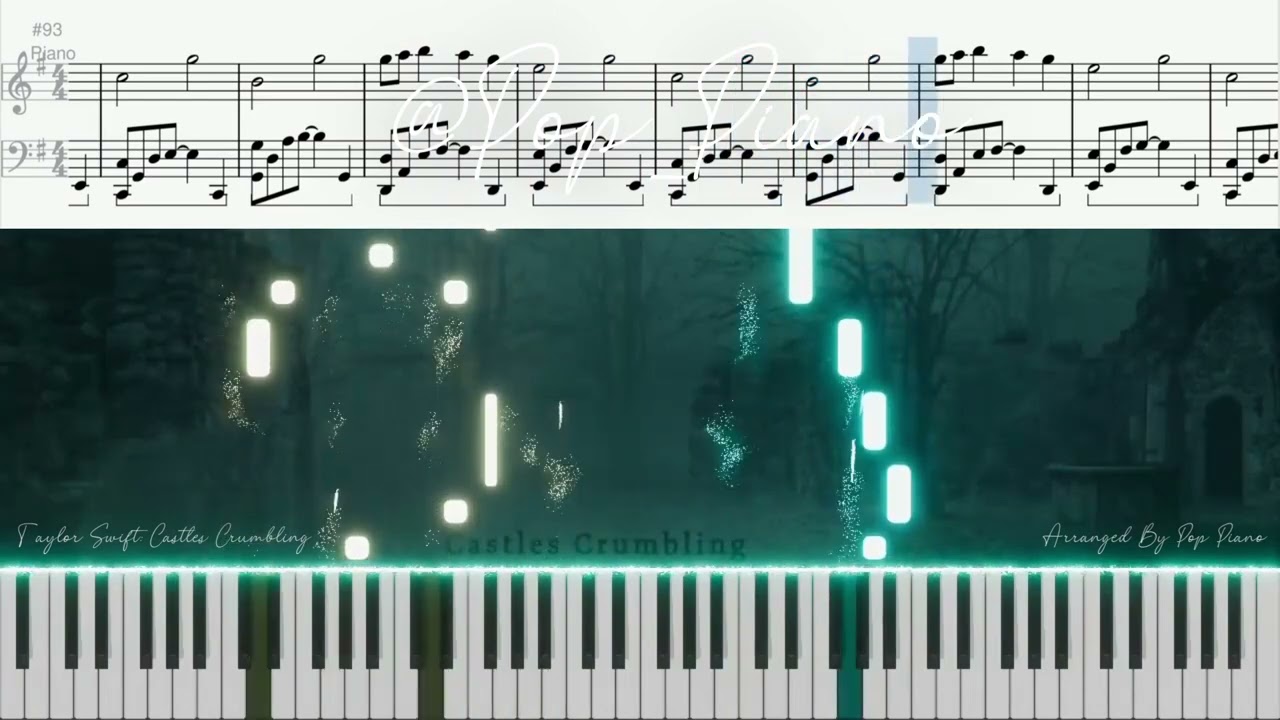 Taylor Swift 'Castles Crumbling' (Taylor’s Version) (From The Vault) PIANO TUTORIAL