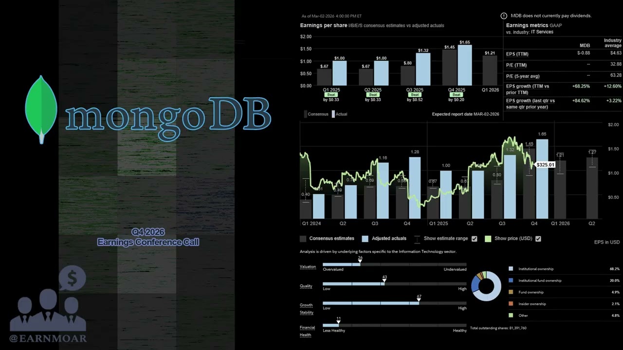 $MDB MongoDB Q4 2026 Earnings Conference Call
