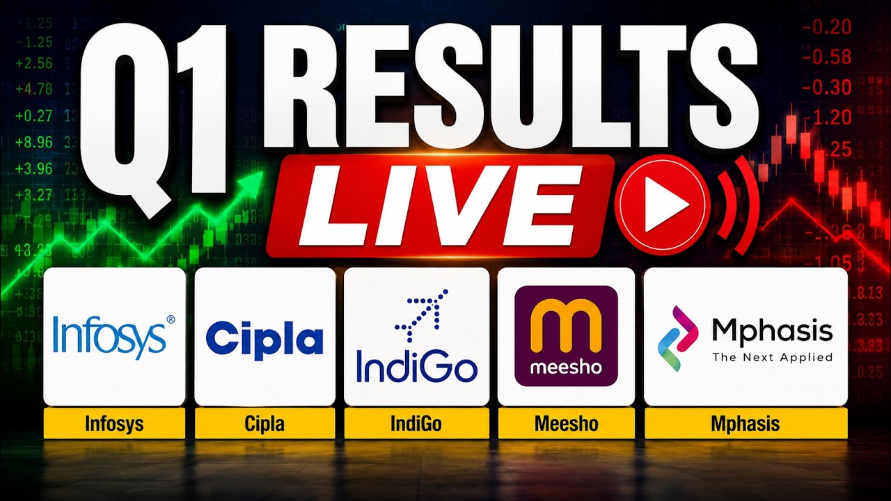 Q1 Results LIVE | Infosys, Cipla, IndiGo, Meesho, Mphasis | Earnings LIVE