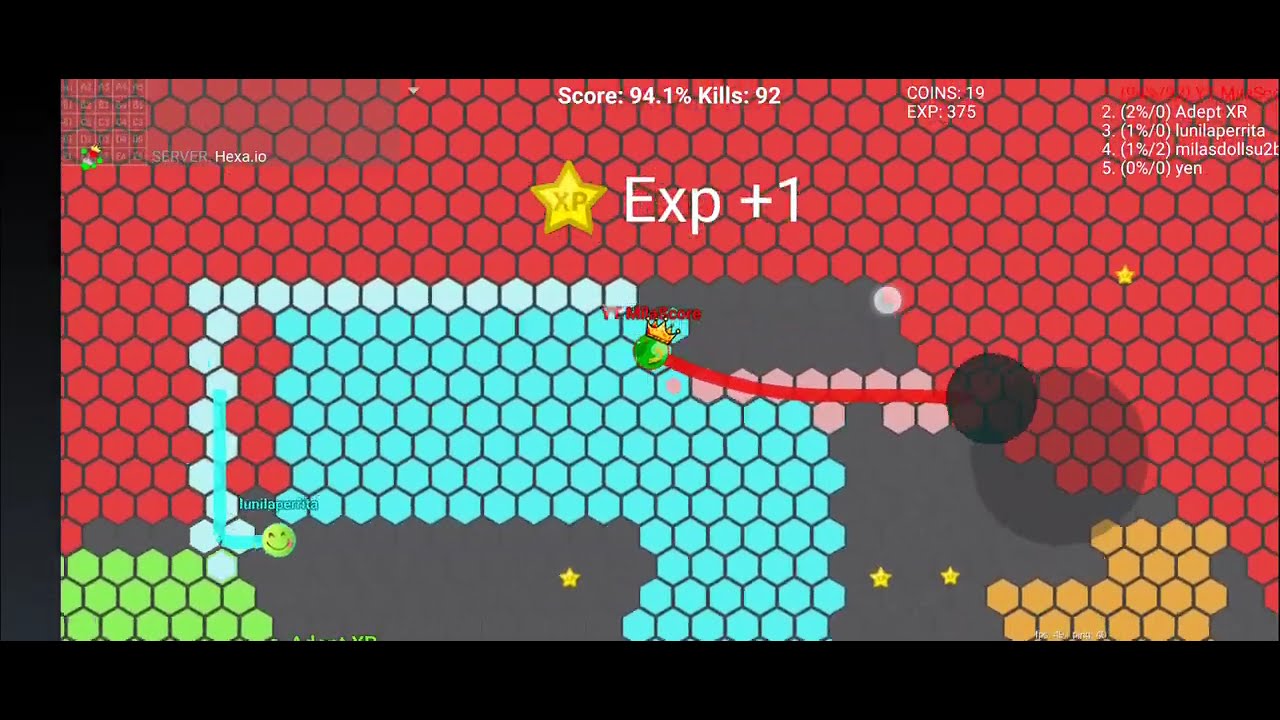 Hexa.IO Epic Fail At 98% And 188 Kills
