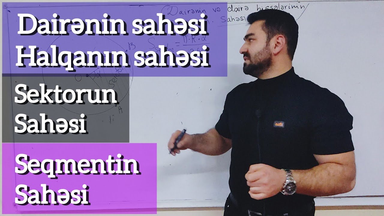 🔥Dairənin və dairə hisslərinin sahəsi . Asan dərs izahı #riyaziyyat #abituriyent #dim #blok