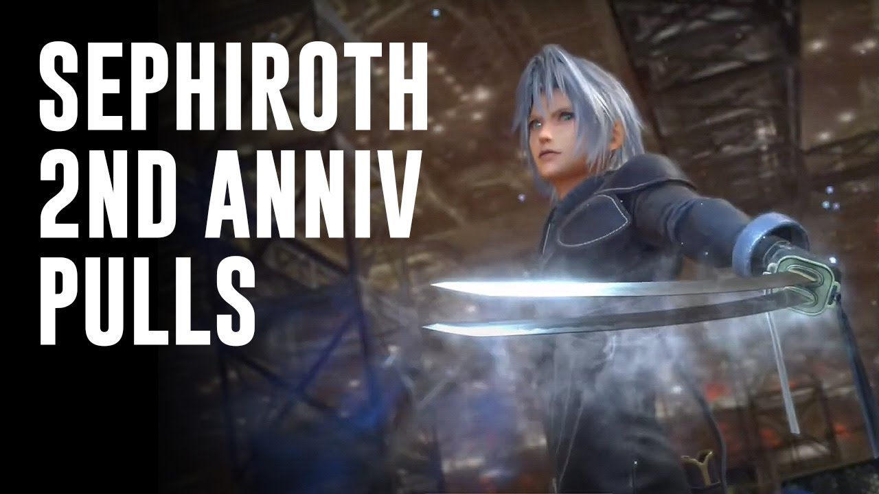FF7 Ever Crisis 2nd Anniversary Sephiroth Banner Pulls