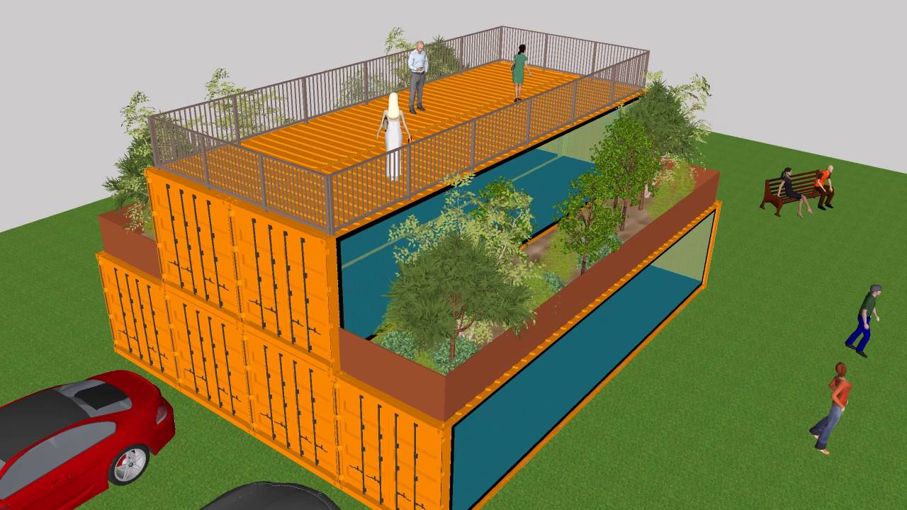 Container modificati palazzina appartamenti case hotel motel abitazioni