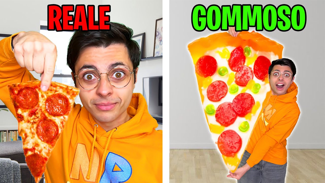 CIBO REALE vs CIBO GOMMOSO (Ho bevuto la Pipì)