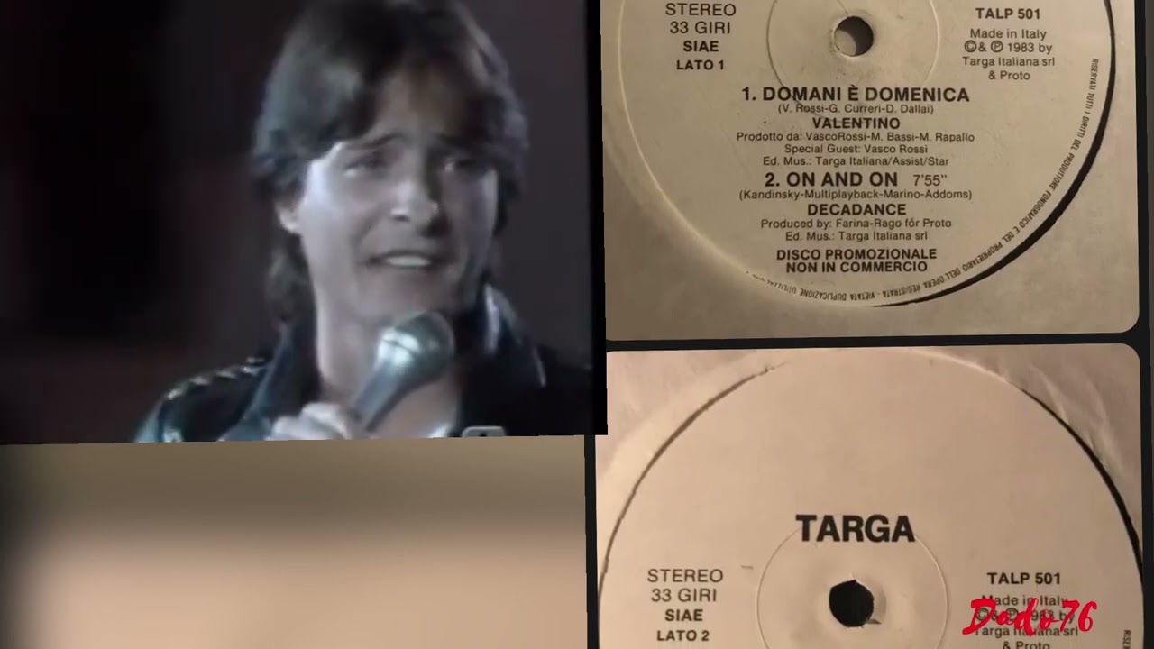 Valentino Ft. Vasco Rossi – Domani È Domenica 1983