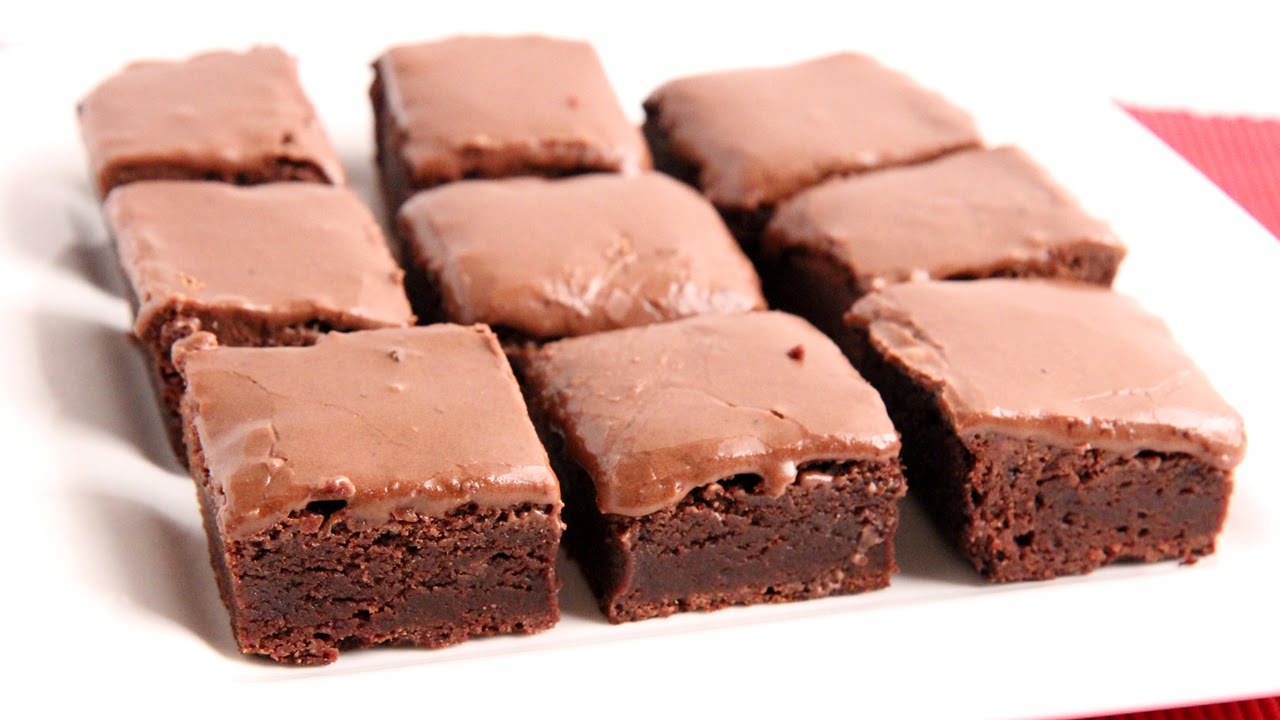 Glazed Chewy Brownies Recipe - Laura Vitale - Laura in the Kitchen Episode 946