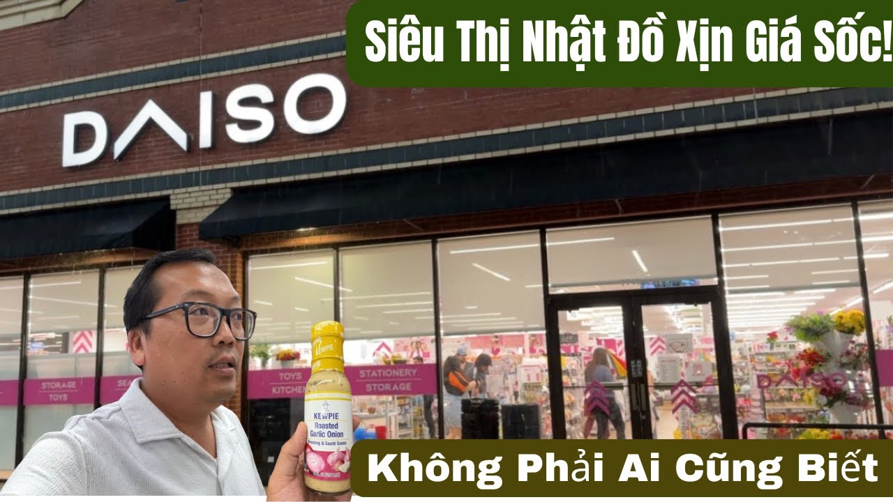 Thiên Đường Đồ Rẻ Ở Mỹ Ít Ai Biết: Cầm 20 Đô Mua Sập Siêu Thị Mini Nhật Bản Daiso.