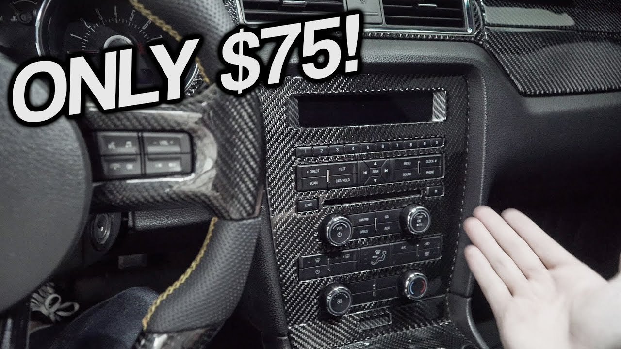EVEN MORE CARBON! CHEAP CENTER CONSOLE FOR 10-14 MUSTANGS! DynaPerformance