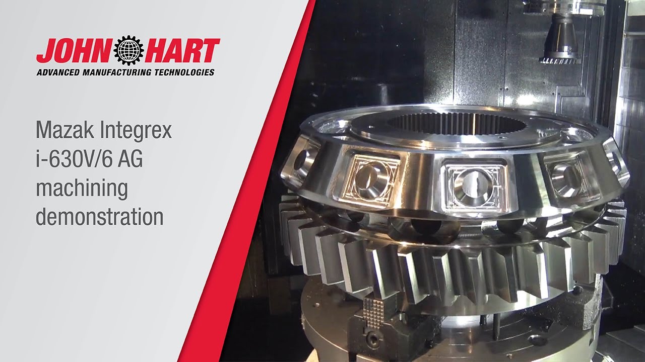 Machining a hub gear on a Mazak Integrex i-630V/6 AG