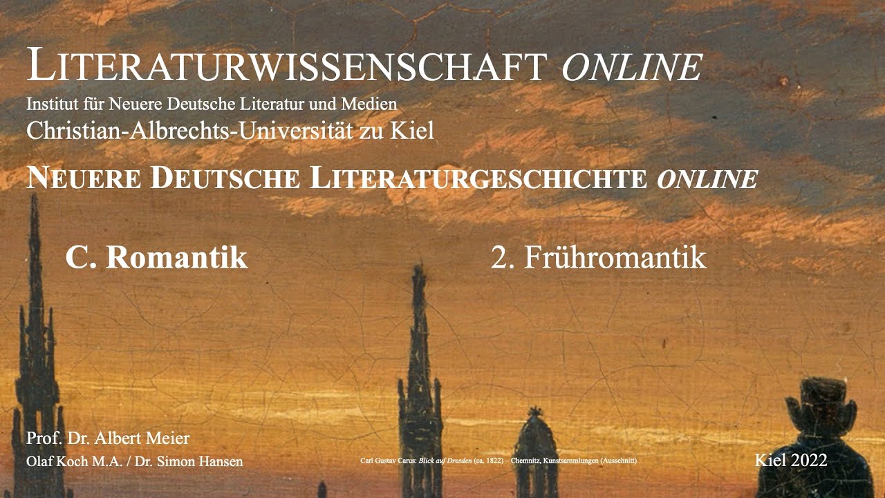Literaturgeschichte online - Frühromantik (romantische Ironie und Poesie der Romantik)  11 von 17