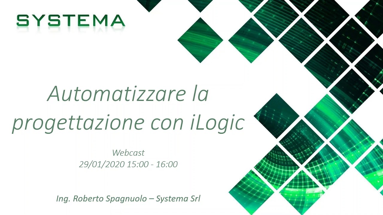 Automatizzare la progettazione con iLogic