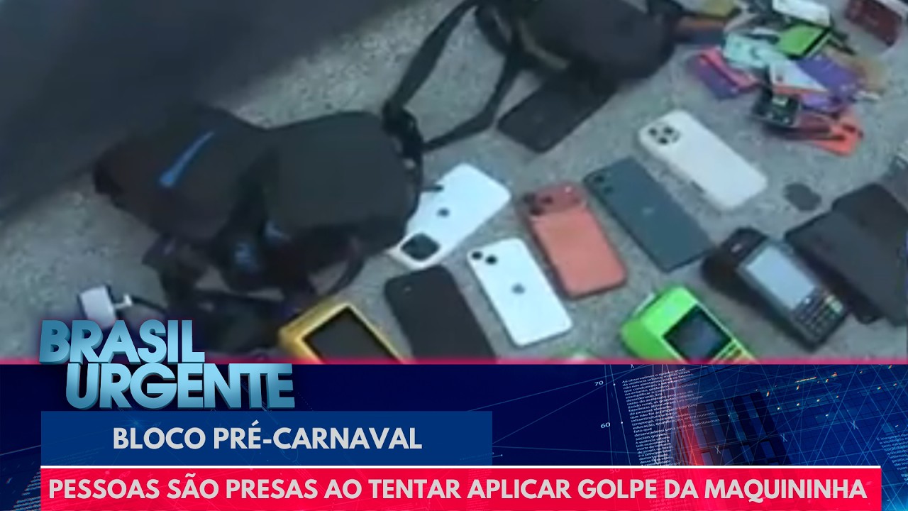 12 pessoas são presas ao tentar aplicar golpe da maquininha em bloco | Brasil Urgente